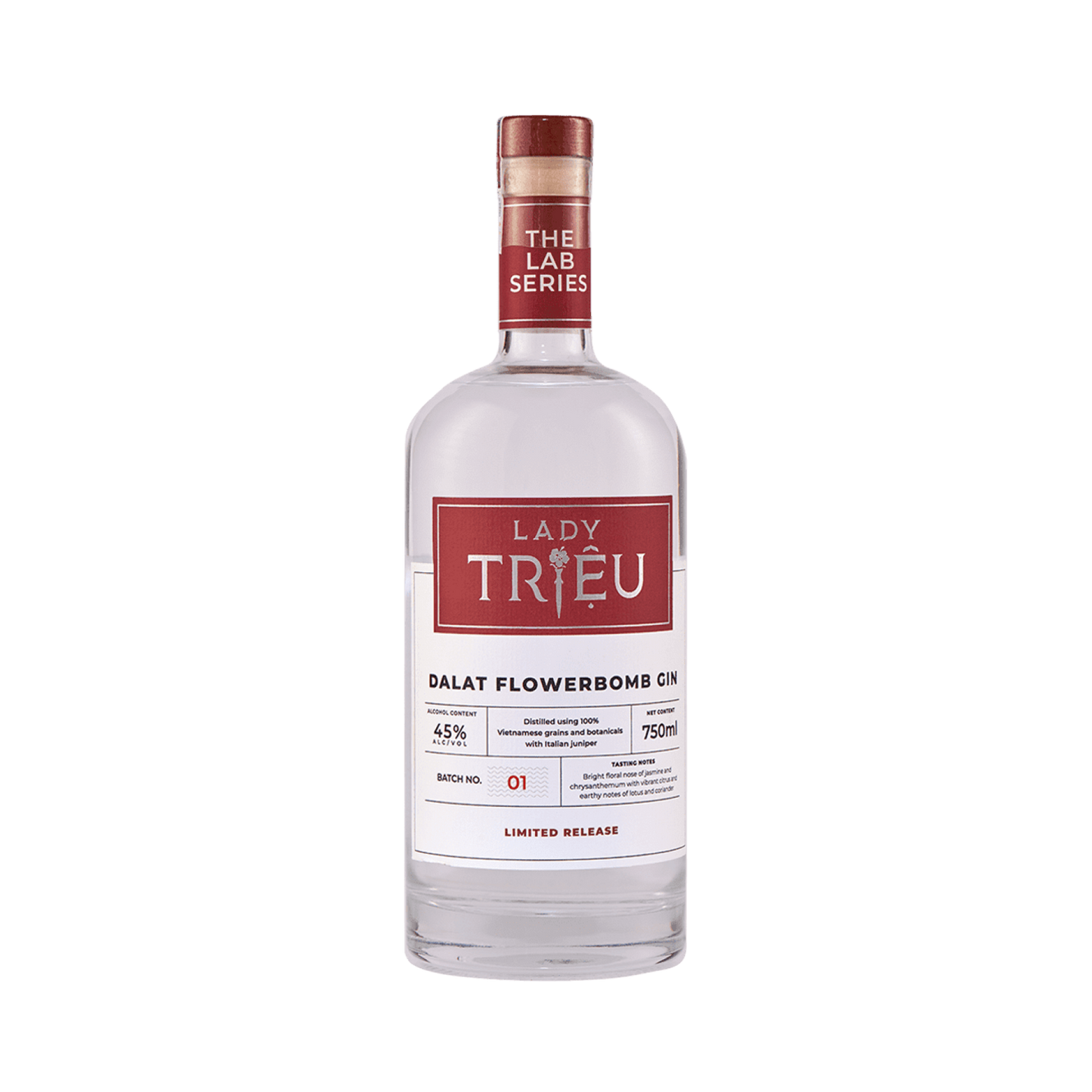 LADY TRIỆU DALAT FLOWERBOMB GIN |700 ML|43% ABV