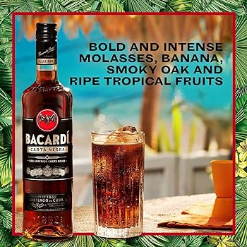 BACARDÍ NEGRA SUPERIOR BLACK RUM 40% 6X750ML