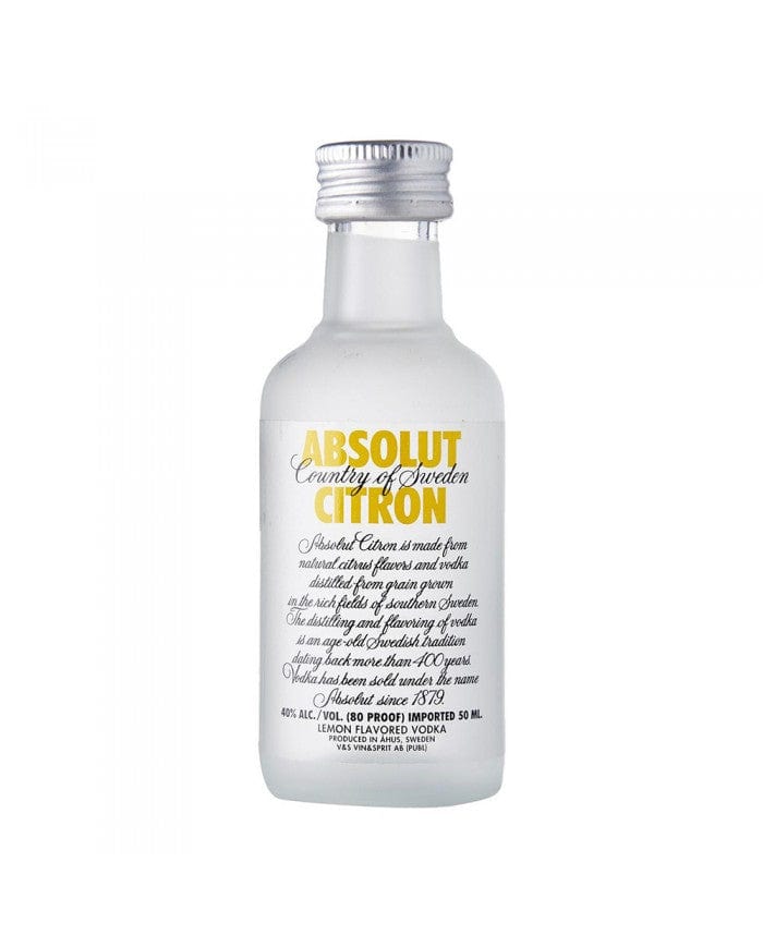 ABSOLUT CITRON VODKA 120X5CL