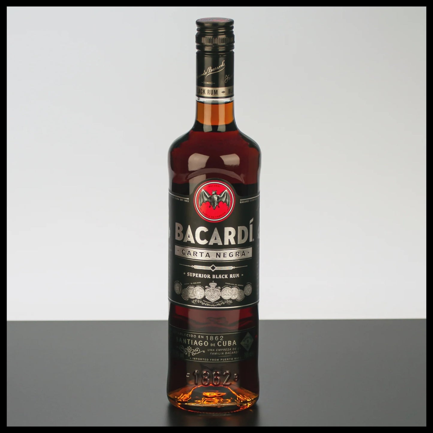 BACARDÍ NEGRA SUPERIOR BLACK RUM 40% 6X750ML