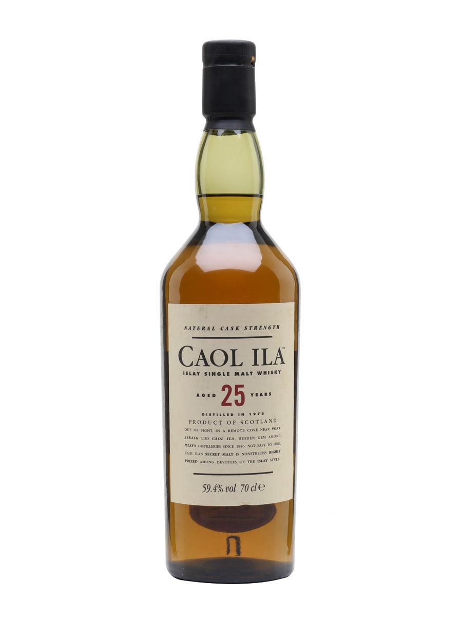 Caol Ila Aged 25 Years Islay Single Malt Scotch Whisky 43%