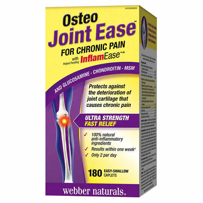 Viên uống bổ sung khớp Webber Naturals Osteo Joint Ease 180 viên