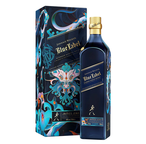 JW Blue Label James Jean Limited Edition Design 40% 750ml 04x01- Dragon F24