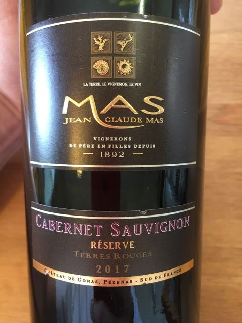 Ruou vang Jean Claude Mas Cabernet Sauvignon Reserve Terres Rouge