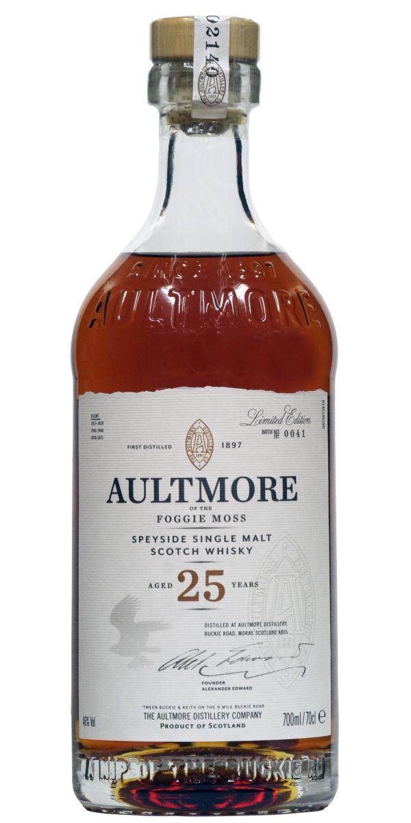 AULTMORE 25 YEARS OLD SINGLE MALT SCOTCH WHISKY 46% 6X700ML