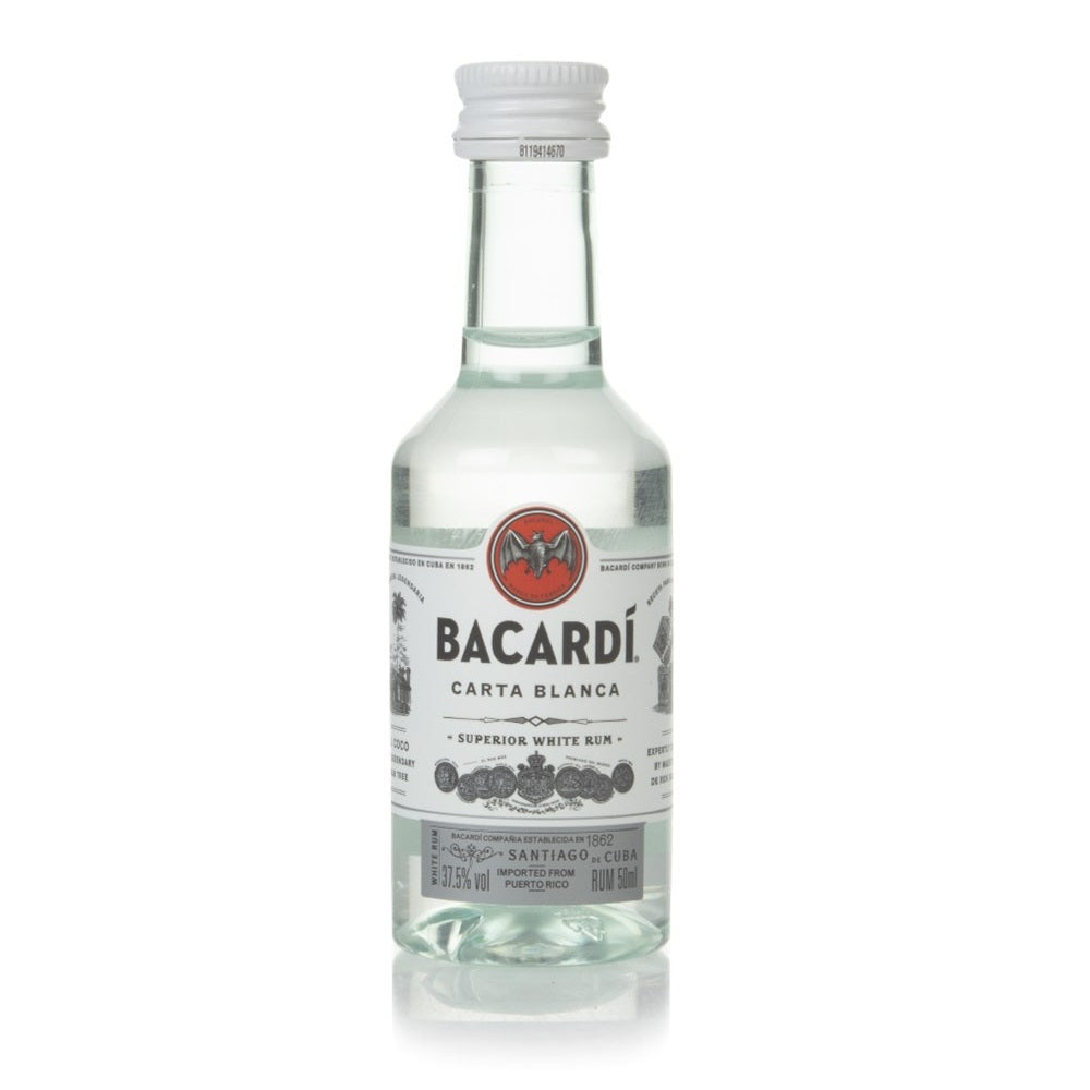 BACARDÍ CARTA BLANCA SUPERIOR WHITE RUM 40% 60X50ML