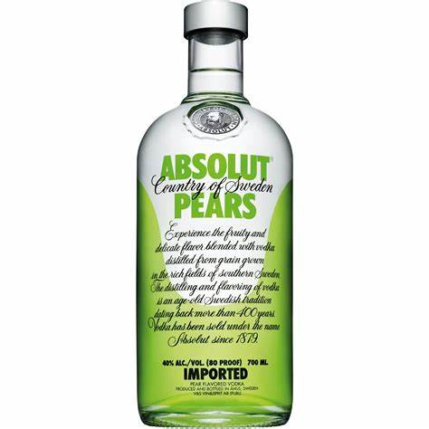 ABSOLUT PEARS 12X70CL