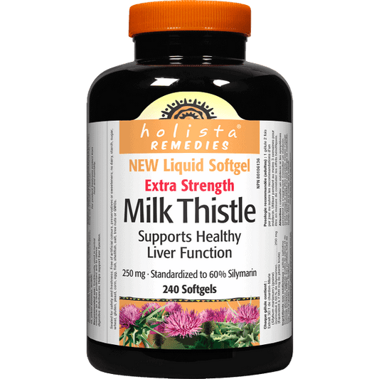 Viên Bổ Gan, Giải Độc Và Phục Hồi Chúc Năng Gan Holista Extra Strength Milk Thistle 250 mg - 240v Mềm