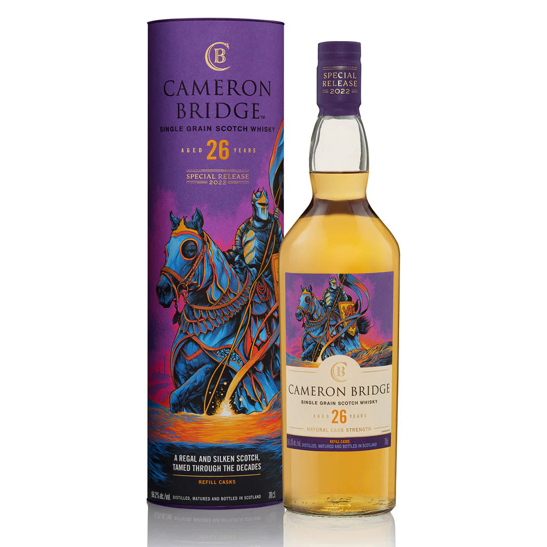 Cameron Bridge - Aged 26 Years Single Grain Scotch Whisky Natural Cask Strength 56.2% 700ml - SR23