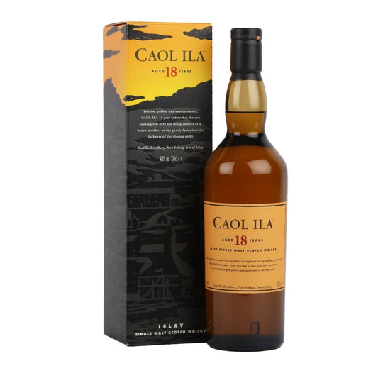 Caol Ila Aged 18 Years Islay Single Malt Scotch Whisky 43%