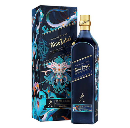 JW Blue Label   James Jean Limited Edition Design 40% 750ml 04x01- Dragon F24