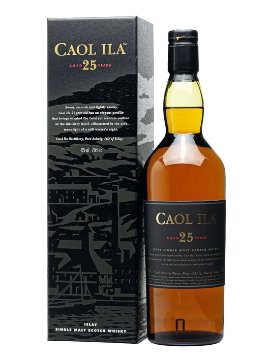 Caol Ila Aged 25 Years Islay Single Malt Scotch Whisky 43%