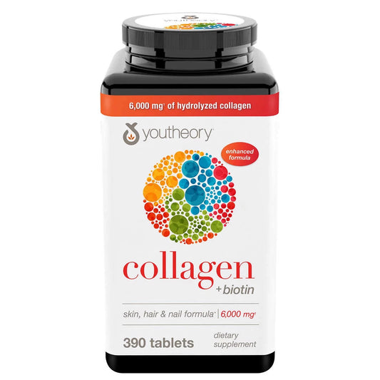 Viên Uống Bổ Sung Collagen Youtheory Collagen Plus Biotin